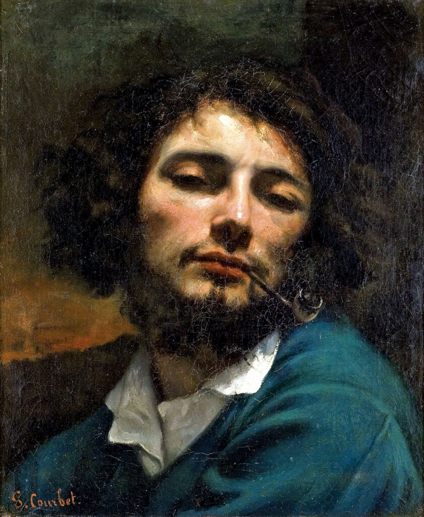 Gustave Courbet, L’homme à la pipe (Self-portrait) 1847.